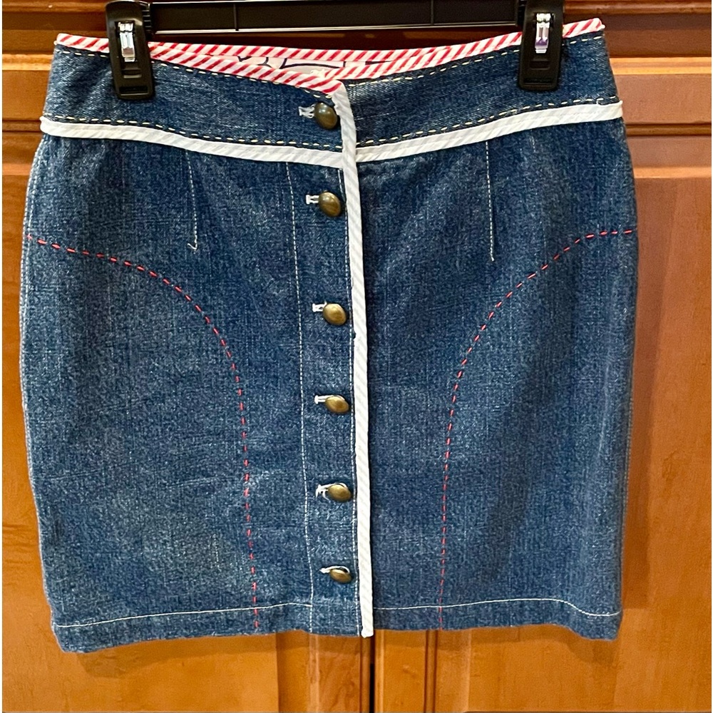 Etcetera denim mini skirt